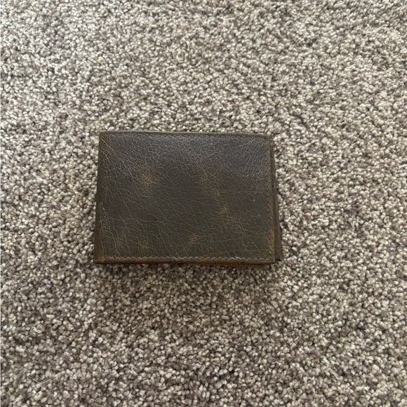 George Dark Brown Leather Card Holder - Picture 1 of 5